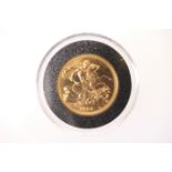 Queen Elizabeth II sovereign, 1980 (UNC), weight approx. 8g