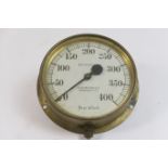 Glasgow Scientific Instrument Company Ltd, brass pressure gauge, the dial marked in lbs/sq. inch,