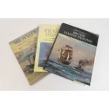 Three modern books on marine art including 'W L Wyllie' by Roger Quarm and John Wyllie; 'The
