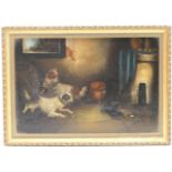 Manner of George Armfield (1808-93), The candle thief, oil on panel, bears a signature, 24cm x 35cm