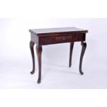 A Game Table with Drawer, D. José I, King of Portugal (1750-1777), Brazilian rosewood, carved