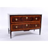 A Chest of Drawers, D. Maria I, Queen of Portugal (1777-1816), burr-Brazilian rosewood, kingwood and