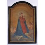 Our Lady, oil on canvas, Portuguese school, 18th/19th C., minor faults, Dim. - 145 x 91,5 cm