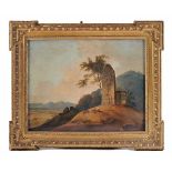 An Oriental Landscape, oil on canvas, English school, 19th C., relined, Dim. - 53,5 x 68,5 cm