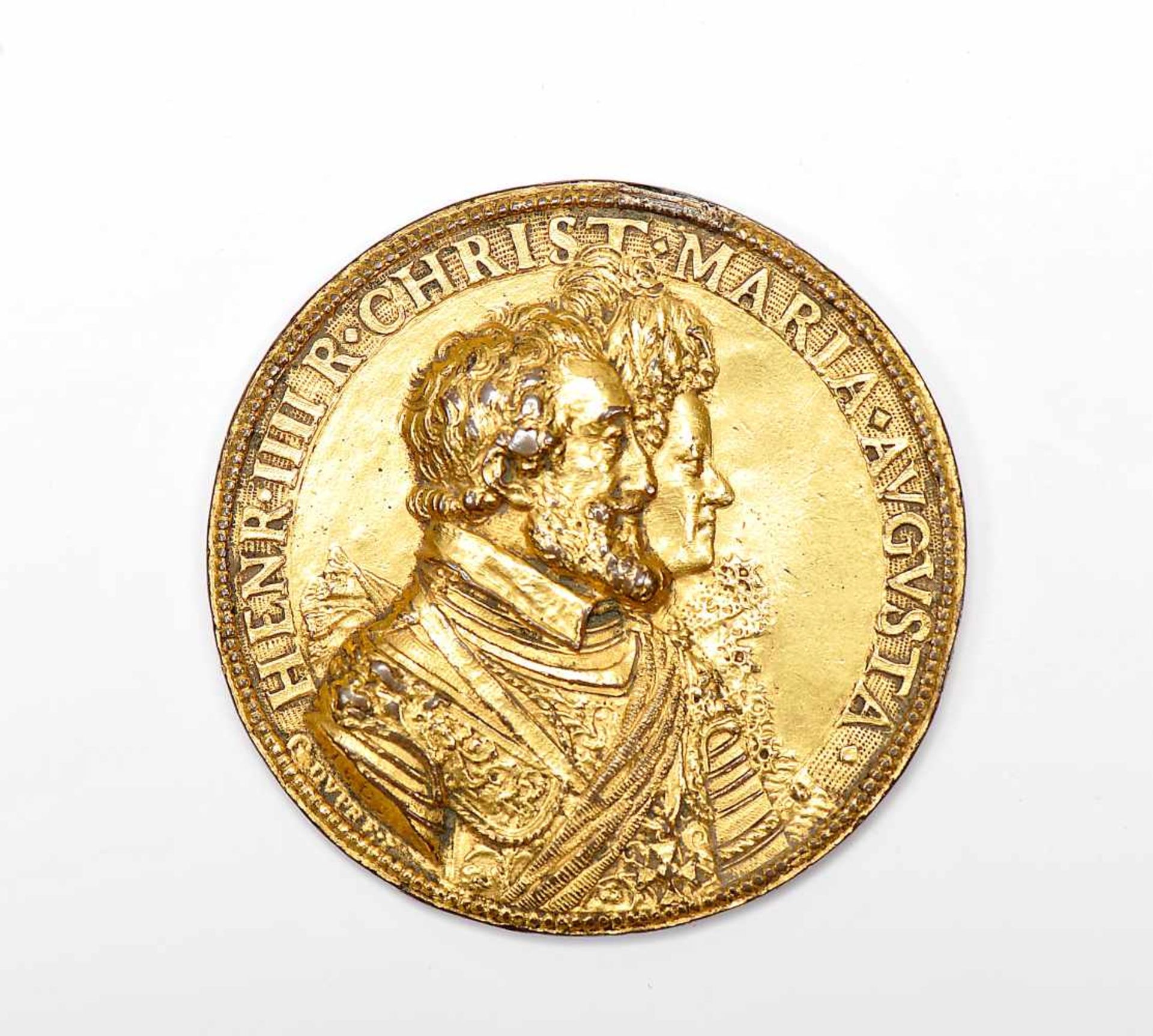 A Medal celebrating the birth of Louis XIII (1601-1643), son of Henry IV (1553-1610) and Maria de