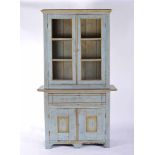 A Rustic Cupboard, D. Maria I, Queen of Portugal (1777-1816), painted Scots pine, glazed upper