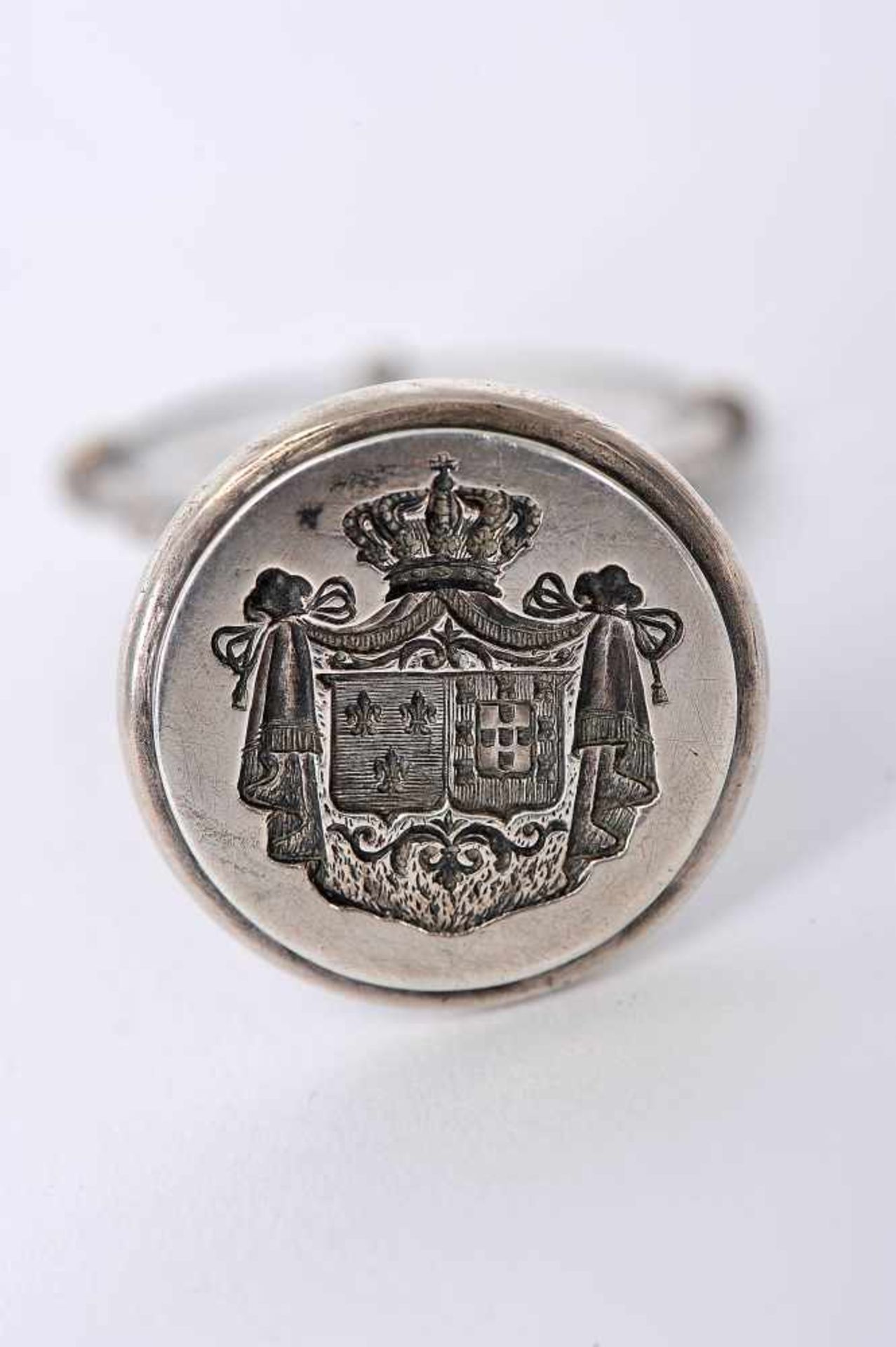 A Signet commemorative of the first decade of the marriage of King D. Carlos I of Portugal with - Bild 3 aus 3