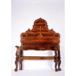 A Bed, D. João V, King of Portugal (1706-1750), carved Brazilian rosewood, headboard with