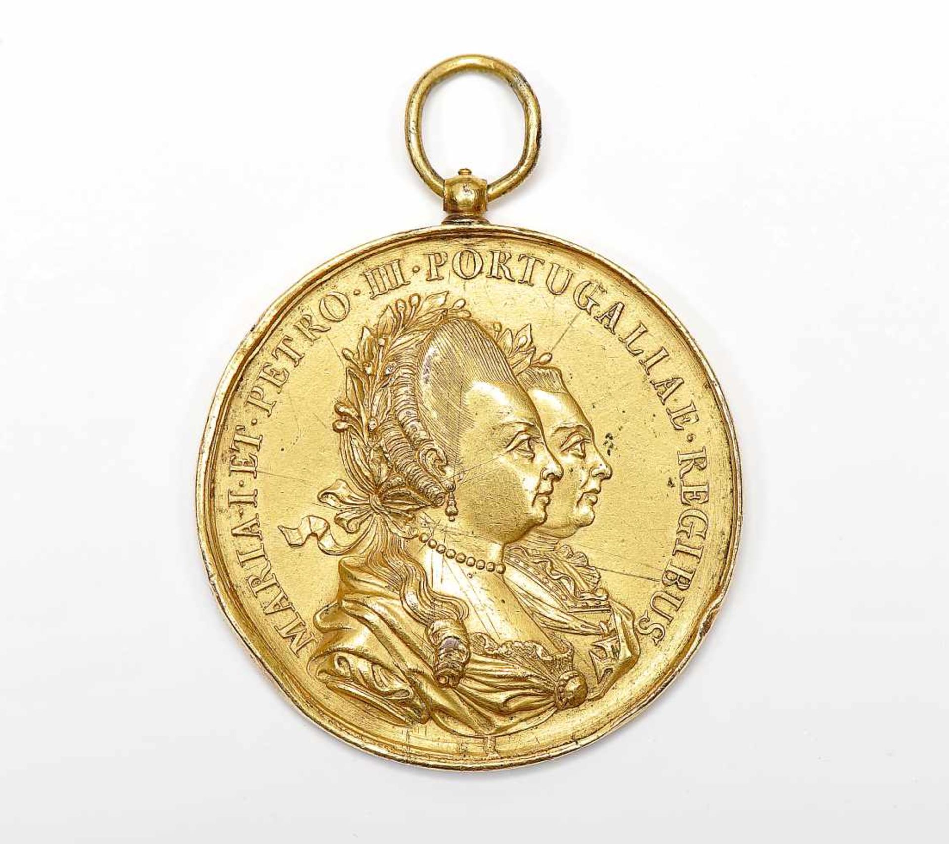 A Medal celebrating the Foundation of the Church of the Most Sacred Heart of Jesus, gilt bronze, one