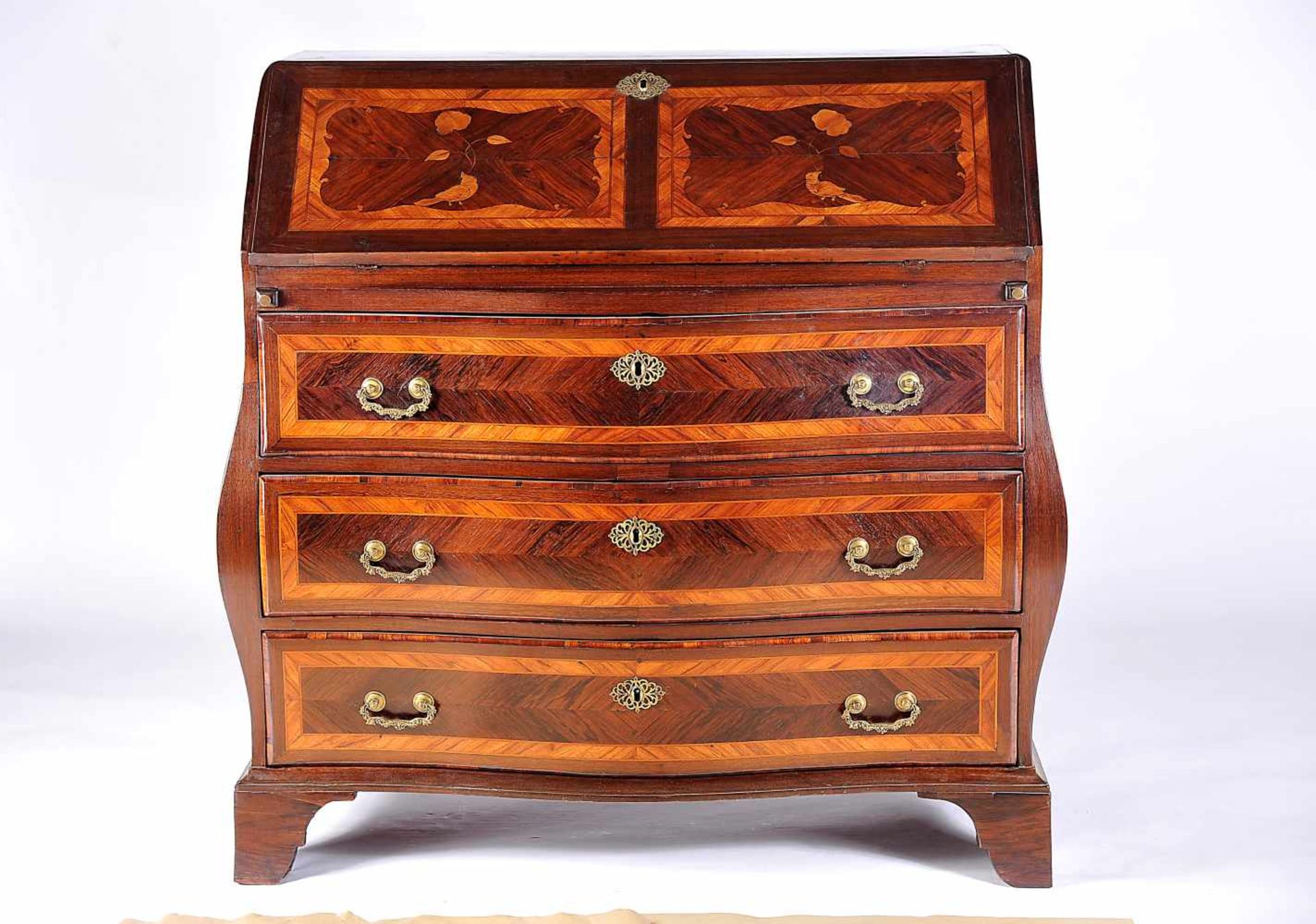 A Bureau, D. José I, King of Portugal (1750-1777), Brazilian rosewood and Brazilian rosewood, - Bild 2 aus 3