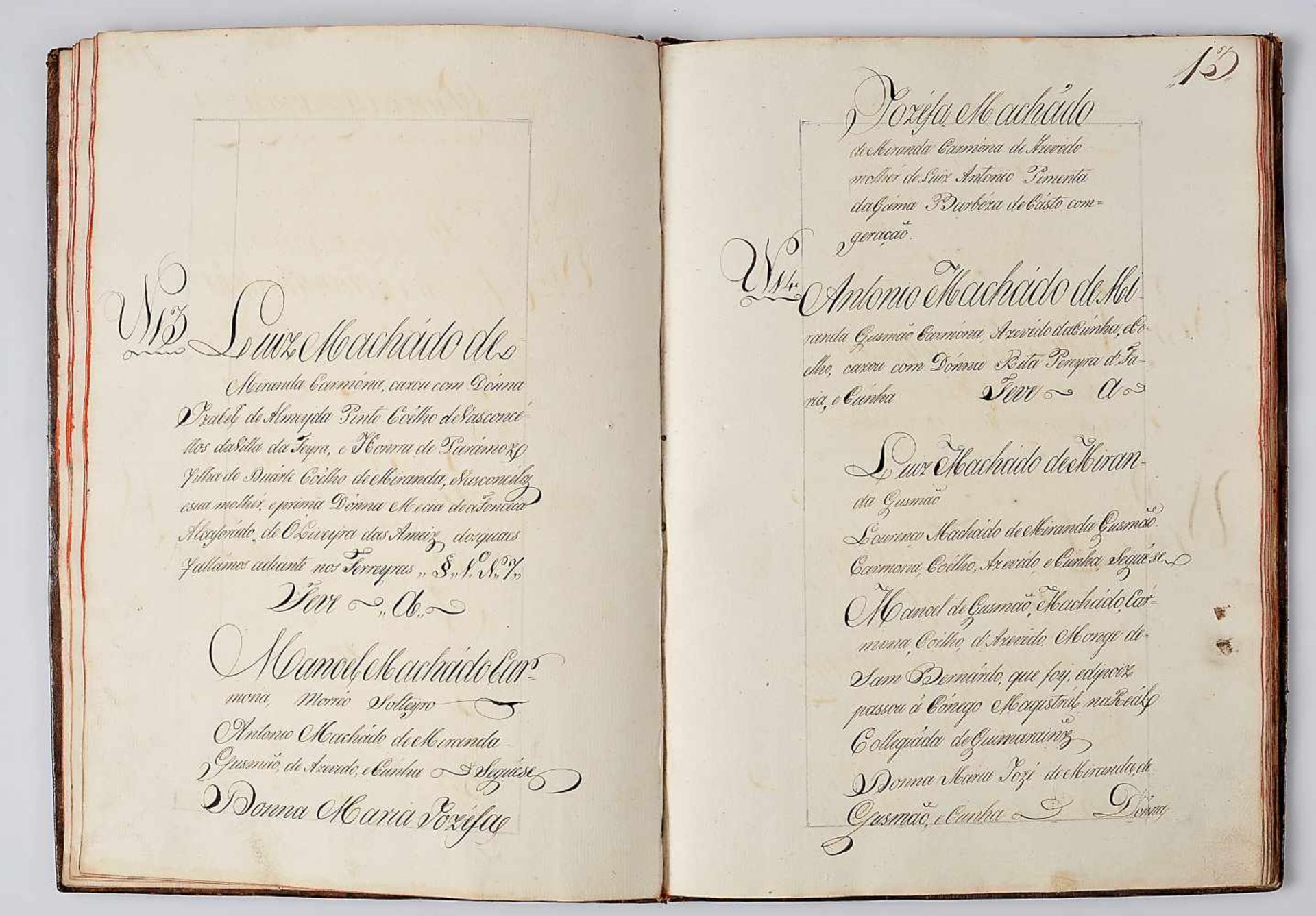 Genealogia da Família dos Machados, ca. 1812, MANUSCRITO.- [GENEALOGIA DA FAMÍLIA MACHADO].- Família - Bild 4 aus 7