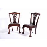 A Pair of Chairs, D. João V, King of Portugal (1706-1750), Brazilian rosewood with carvings, "claw-