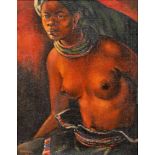 NEVES E SOUSA - 1921-1995, Untitled (female nude), oil on canvas, signed and dated 1940, Dim. - 81 x