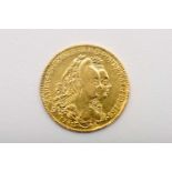 D. MARIA I E D. PEDRO III - 1777-1786, A 'Peça' coin - Rio de Janeiro, gold, VG, restoration, has