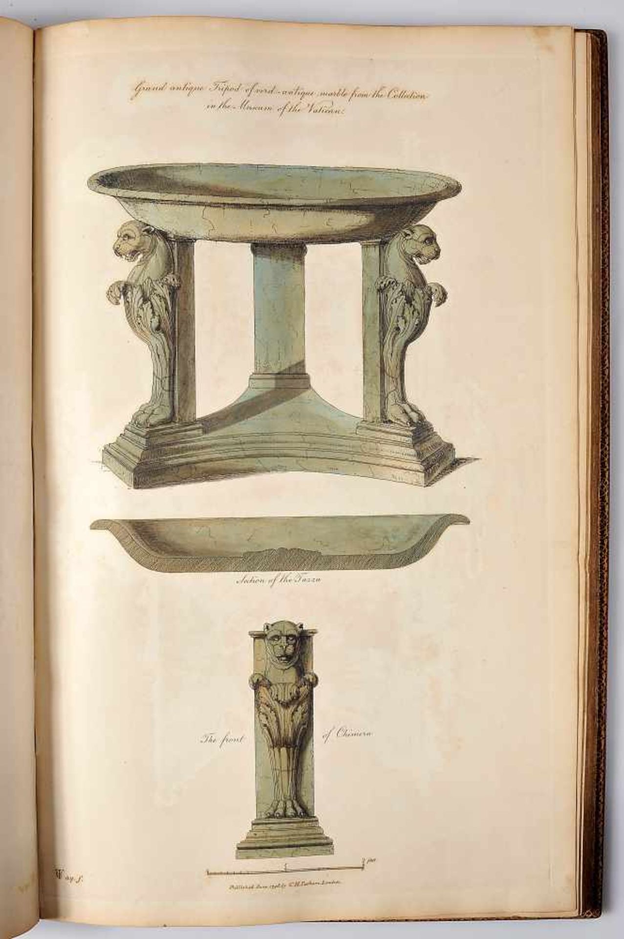 CHARLES HEATHCOTE TATHAM - 1772-1842, Ancient ornamental architecture, de Charles Tatham, 1799, - Bild 3 aus 4