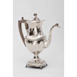 A Coffee Pot, D. Maria I, Queen of Portugal (1777-1816), 833/1000 silver, Brazilian rosewood handle,