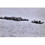 "Channel Crossing", photograph on paper, gelatin and silver halides, marked Robert Capa, (probably