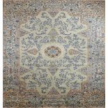 A «Kashan» Carpet, wool yarn, polychrome decoration "Flowers", Middle East, 20th C. (1st quarter),
