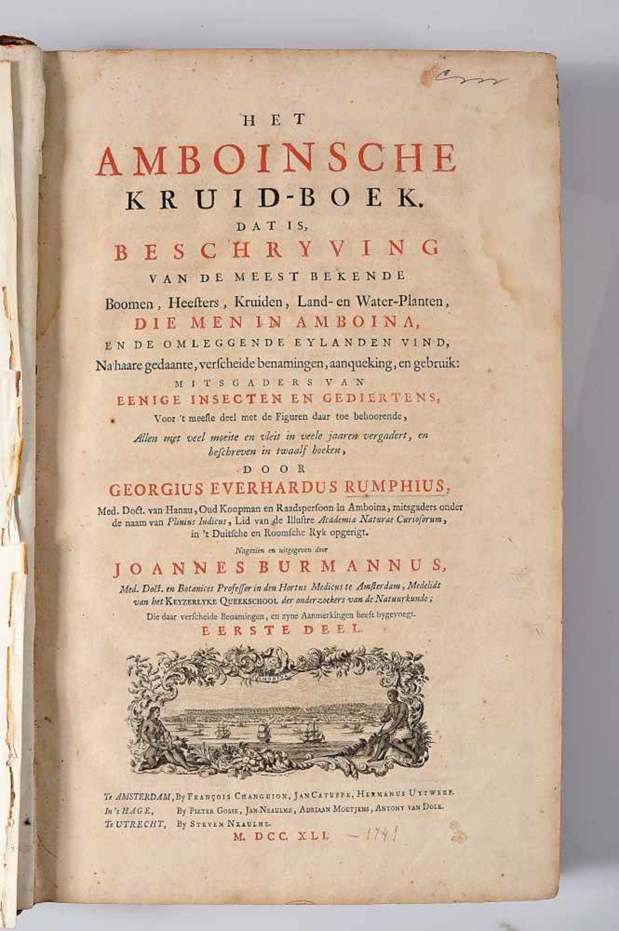 Herbarium Amboinense, Rumpf, 1741-1755, RUMPF, George Eberhard.- Herbarium Amboinense, plurimas - Bild 2 aus 5