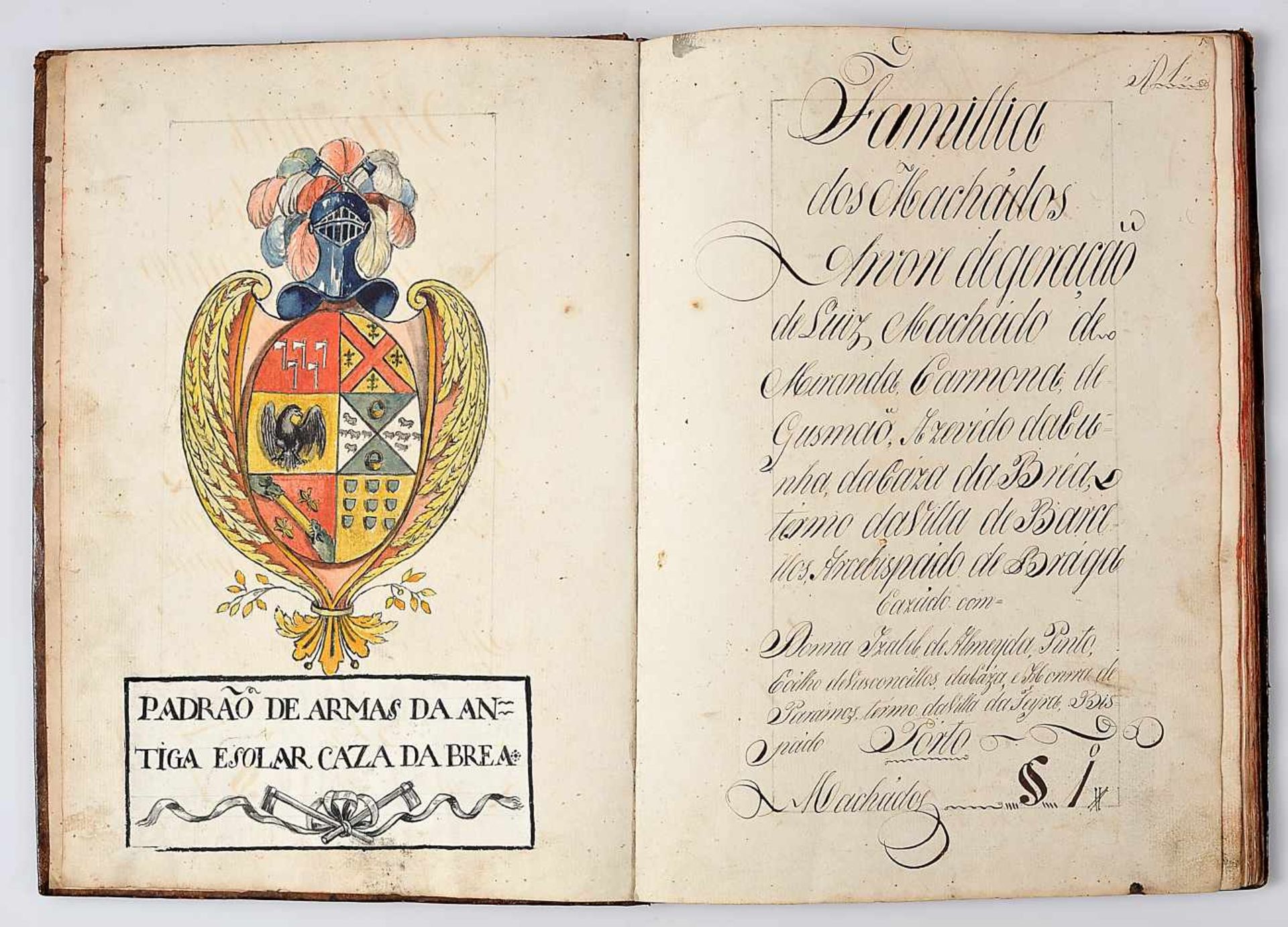 Genealogia da Família dos Machados, ca. 1812, MANUSCRITO.- [GENEALOGIA DA FAMÍLIA MACHADO].- Família - Bild 3 aus 7