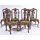 A Set of Six Chairs, D. José I, King of Portugal (1750-1777), carved Brazilian rosewood, carved