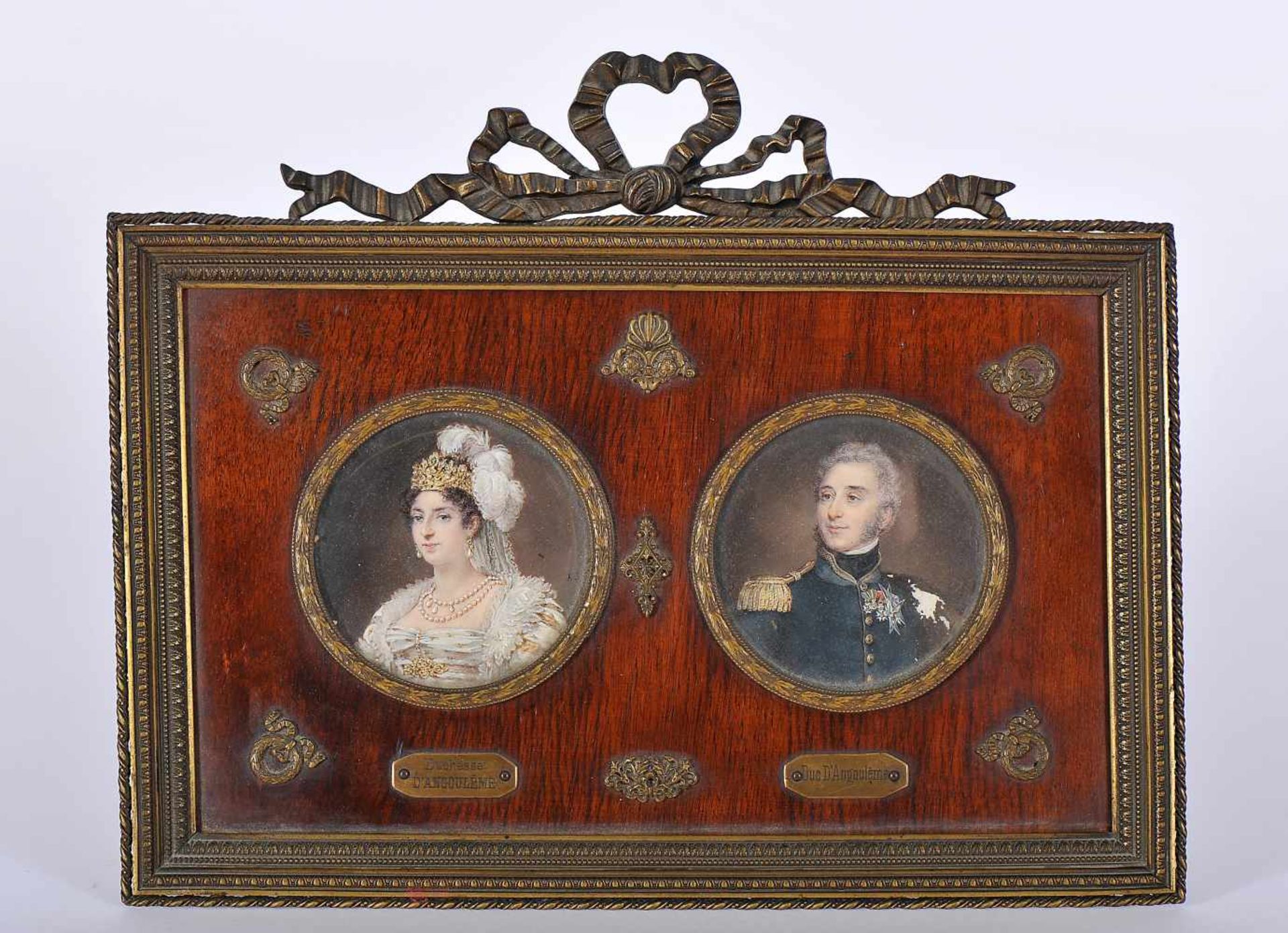 Portraits of Marie-Thérèse Charlotte de France (1778-1851) and Louis-Antoine d’Artois (1775-1844),