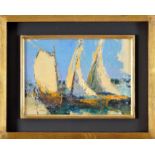 JAIME MURTEIRA - 1910-1986, Boats, oil on chipboard, unsigned. Notes: accompanied by certificate