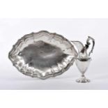 A Ewer and Basin, D. Maria I, Queen of Portugal (1777-1816), 833/1000 silver, gadrooned, beaded