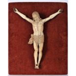 The Crucified Christ, ivory sculpture, Indo-Portuguese, 17th C. (1st half), Dim. - 23 cm- - -20.00 %