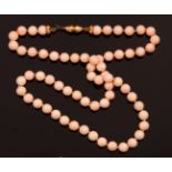 Coral necklace - fermezza in oro giallo 750/1000 -