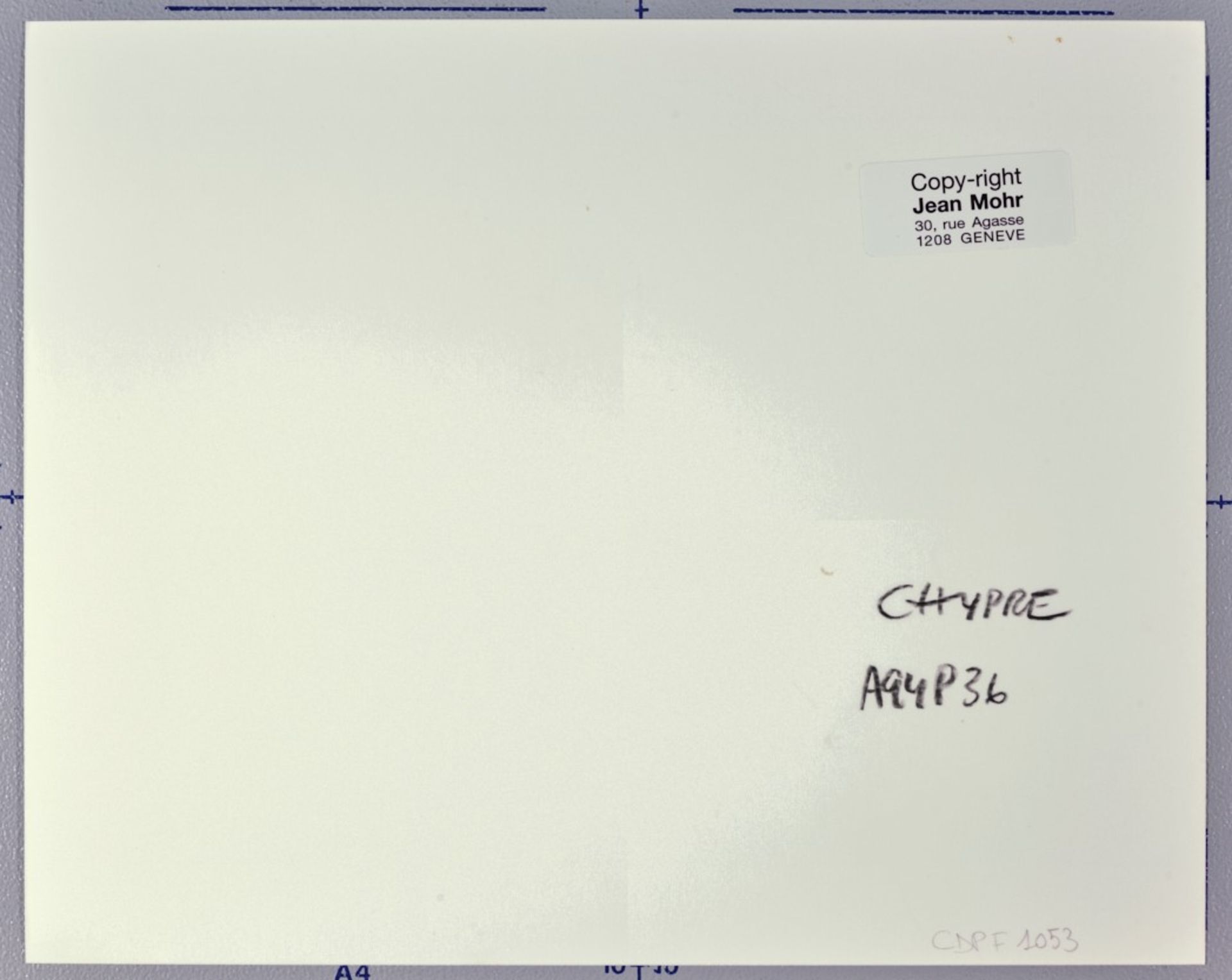 Jean Mohr (1925-2018), Chipre - stampa in bianco e nero, cm 16x24 Etichetta del [...] - Image 2 of 2