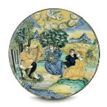 Piattello Officina toscana (Montelupo ?) o marchigiana, 1550-1560 circa , - Maiolica [...]