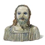 Un affascinante e raro busto di Redentore Deruta, datato 1551 , - Maiolica. Altezza [...]