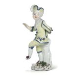 Figurina Meissen, 1765-1775 circa , - Porcellana policroma. Marca:assente; numero [...]