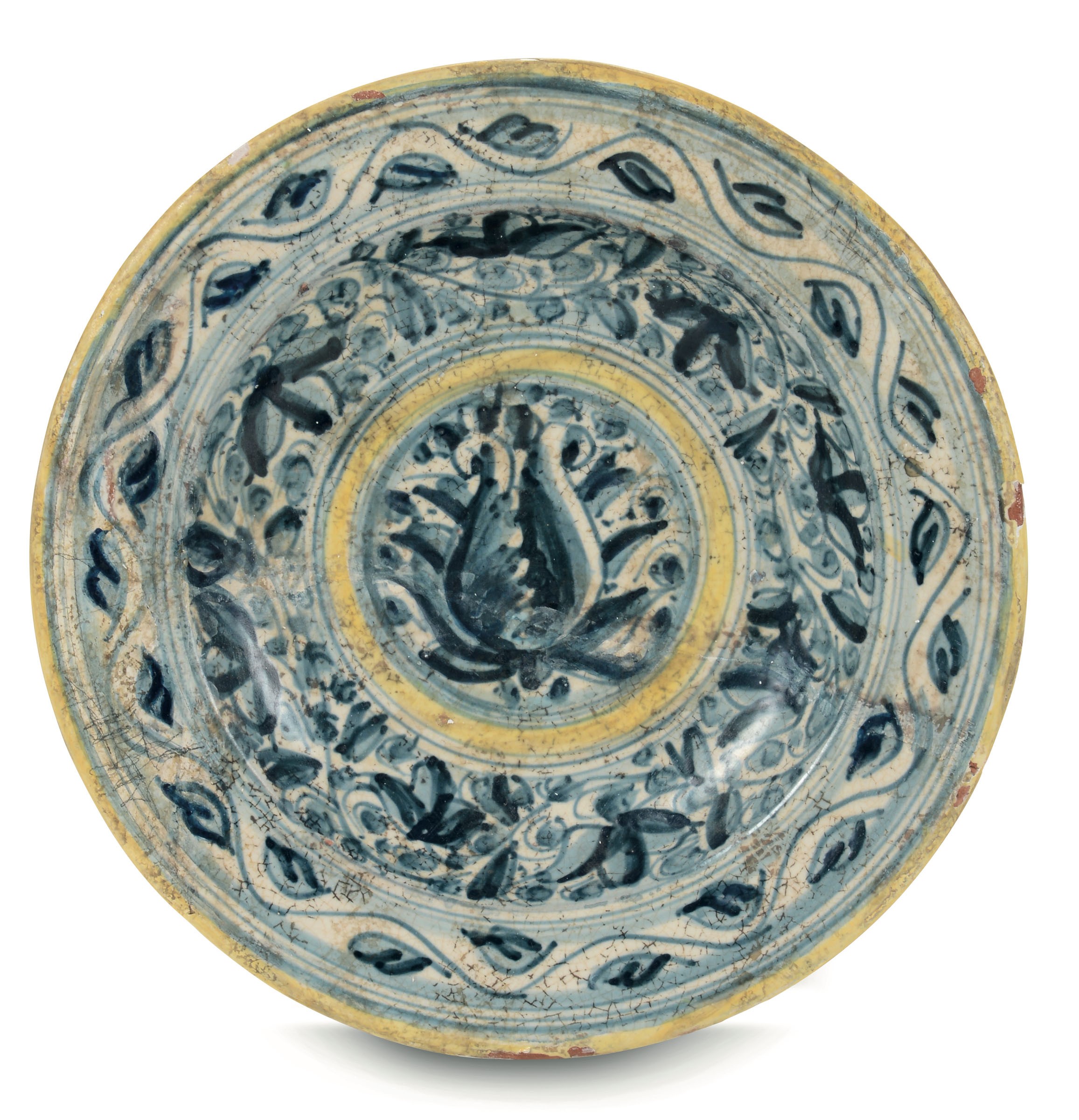 Piatto Acquapendente, seconda metà del XVI secolo , - Maiolica. Diametro cm 21,5. [...]