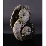 Natural pearlized ammonites block - cm 62x46x30 Lower Cretaceous, Albian (113-110 [...]