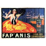 Delval, FAP’ANIS CELUI DE CONNAISSEURS - First edition lithographic poster. Cm [...]