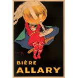 Jean D'Ylen (1886-1938), BIERE ALLARY - First edition lithographic poster on [...]