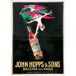 Mario Bazzi (1891-1954), JOHN HOPPS AND SONS - First edition lithographic poster, [...]