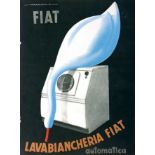 Federico Seneca ( 1891 - 1976 ), LAVABIANCHERIA FIAT AUTOMATICA - Original poster, [...]