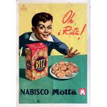 Anonimo, OH! I RITZ! NABISCO-MOTTA - First edition offset poster. 1956. Cm 100x70. [...]