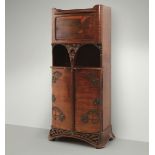 Louis Majorelle, - walnut and oak veneered cabinet with coromandel (macassar ebony) [...]