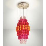 Verner Panton, - Lampadario mod. Wondrelamp Type G con struttura in materiale [...]