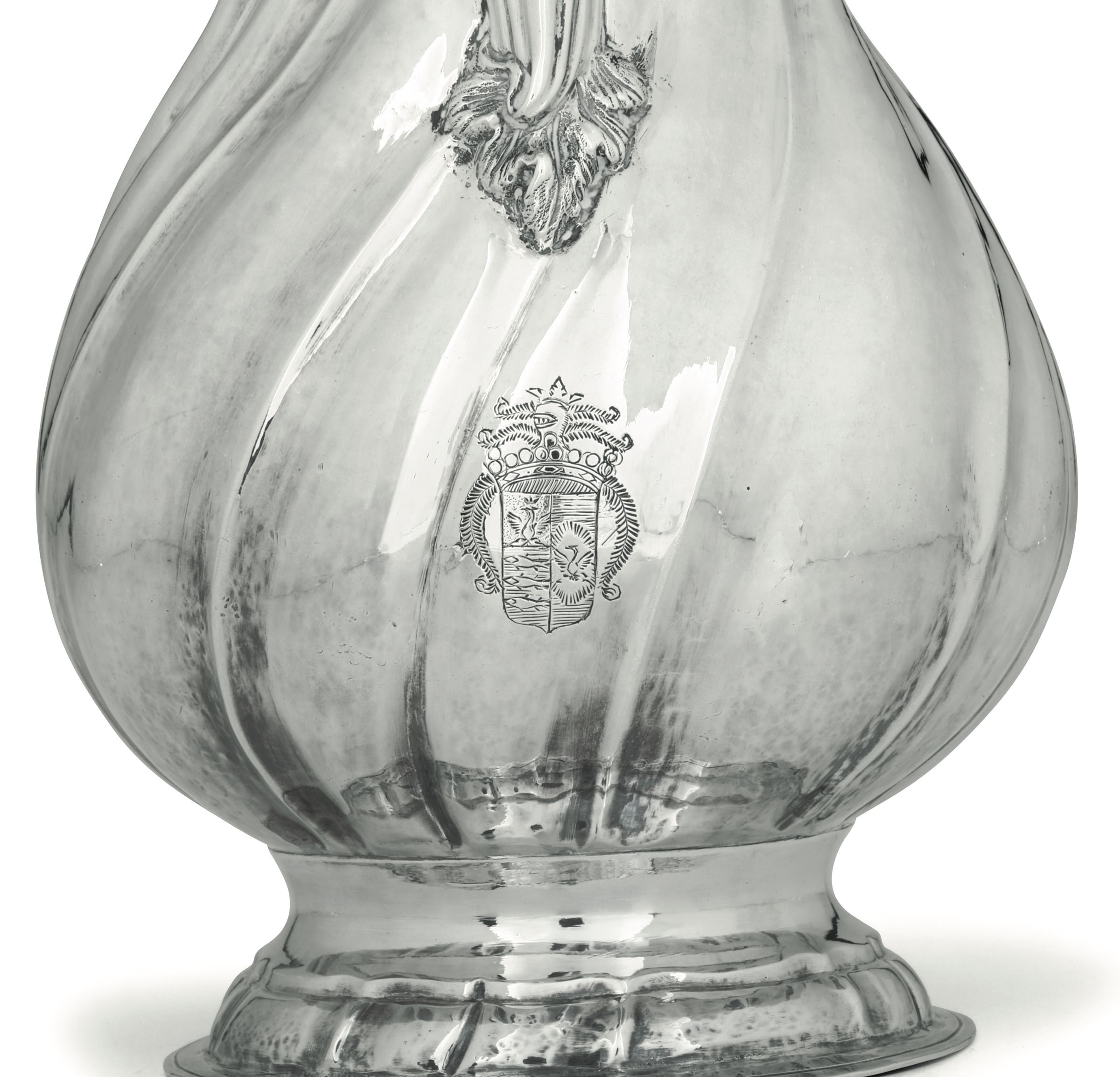 A silver coffee pot, Milan, 1780 ca. - Molten and embossed silver. Contardo [...] - Image 2 of 3