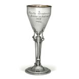 A silver regata trophy, Lucerne, 1908 - Silversmiths Bossard&Sohn. 27.5x11cm, 360gr -