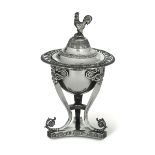 A silver sugar pot, Milan, late 1800s - Molten, embossed and chiselled silver. Title [...]