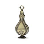 A bronze vinaigrette, Germany or France, 1700s - Gilt and chiselled bronze. H 10cm -