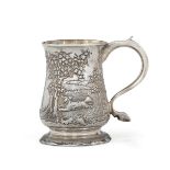 A silver tankard, Newcastle, mid 1700s - Weight 290gr, H 13cm -