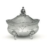 A silver sugar pot, Turin, 1760/65 - Molten, embossed and chiselled silver. Assayer [...]