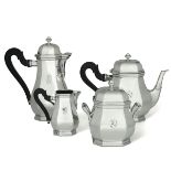 A silver tea and coffee set, Tetard Freres, Paris 1800s - Art Deco 950 silver, made [...]